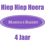 Hiep Hiep Hoera Marina’s Bakery 4 jaar